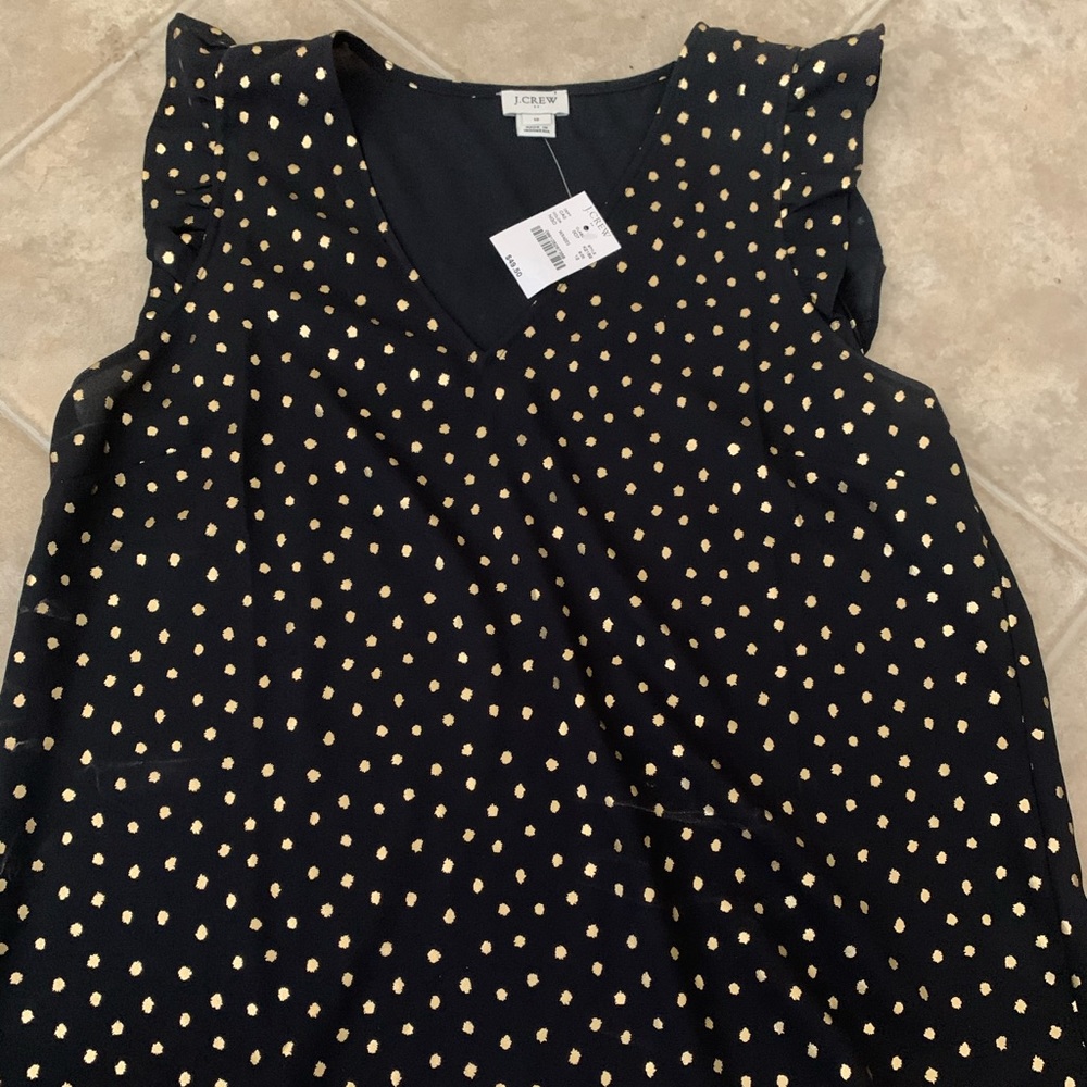J-Crew Polka Dot Blouse